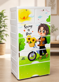 6 Drawer Multipurpose Plastic Storage Cabinet | Kids Room Organizer | Spring Theme