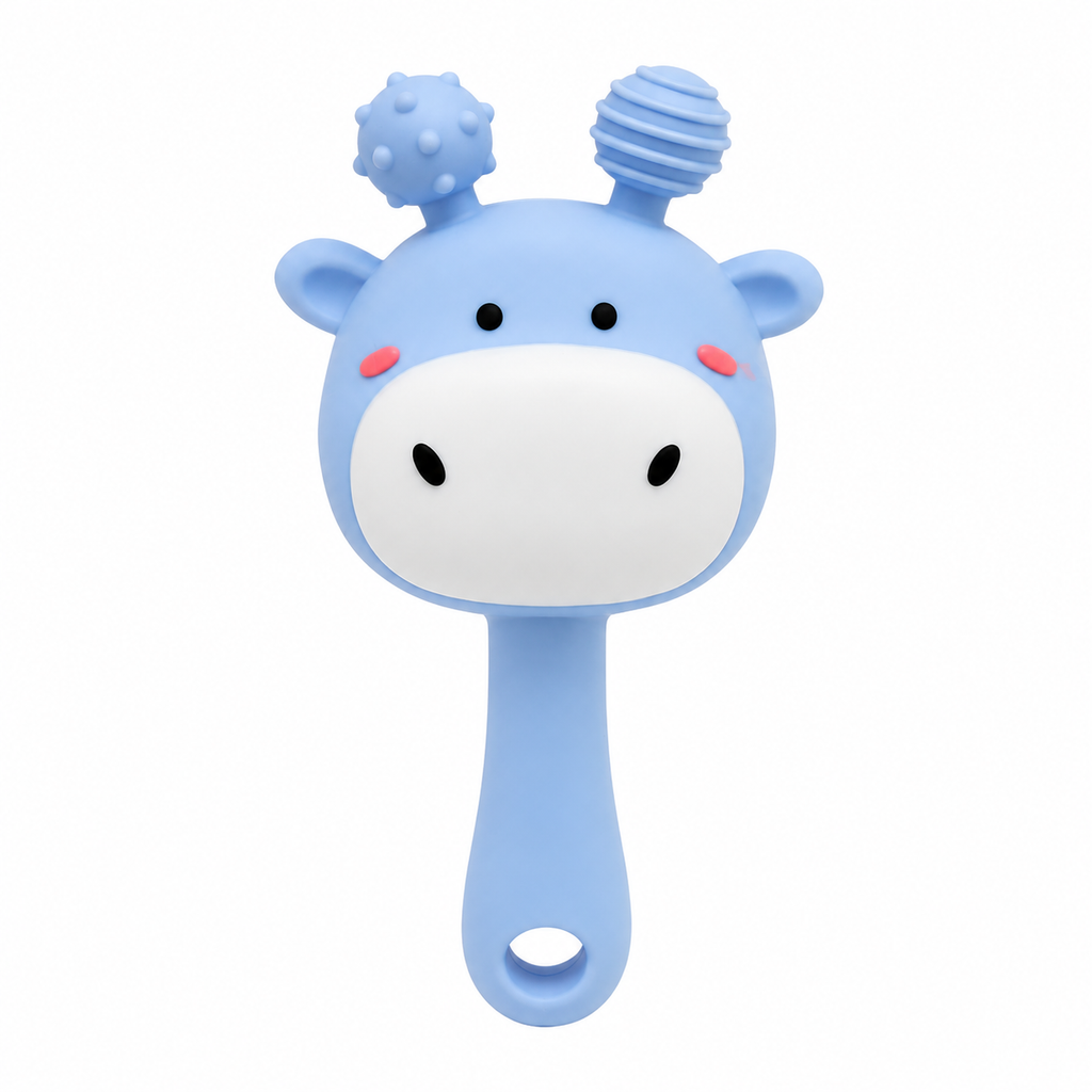 Silicon rattle teether